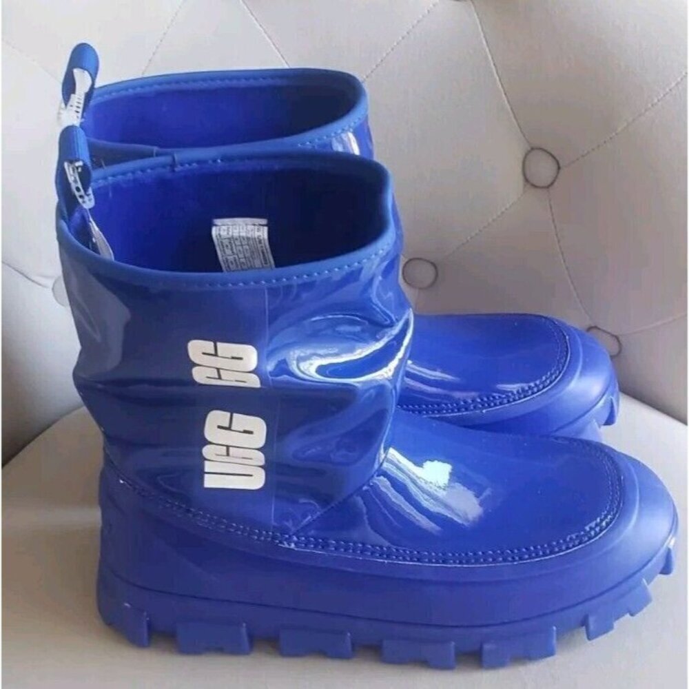 NEW UGG CLASSIC BRELLAH MINI WEATHERPROOF BOOTS SZ 7 BLUE - Picture 6 of 7